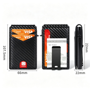Boîte de rangement portable pour cartes RFID en aluminium, doublée de tissu PU, antivol, étui pour cartes en métal, boîte de protection RFID pour cartes, cadeau pour <span class=keywords><strong>homme</strong></span> - Product Image 3
