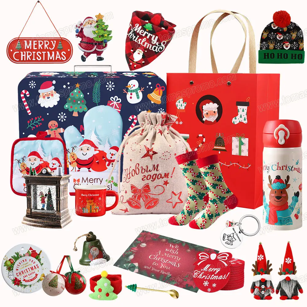 Novidade Criativo Natal Gift Set, Caixa de Presente personalizado Produto Item Diy Promocional Holiday Decoração Lembranças Brinquedos/