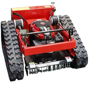 2023 China New Design 550mm Cutting W#idth Gasoline Robot Remote Control Lawn Mower