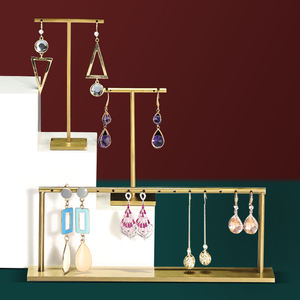 Jinsky Fast Ship Support de barre en t en acier inoxydable Couleur or Finition au pinceau Support suspendu pour boucle d'oreille - Product Image 4