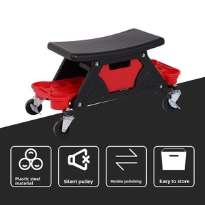 Siège roulant utilitaire pour mécaniciens et detailleurs - Avec plateaux de rangement pour outils OEM/ODM QXOXQ - Product Image 2