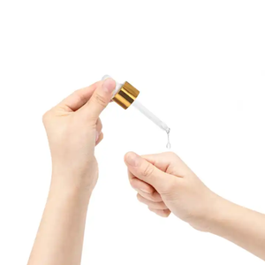 15ml 30ml 50ml flacone contagocce di vetro quadrato rettangolare 100ml ambrato con contagocce nero per l'imballaggio cosmetico di olio essenziale di siero - Product Image 6