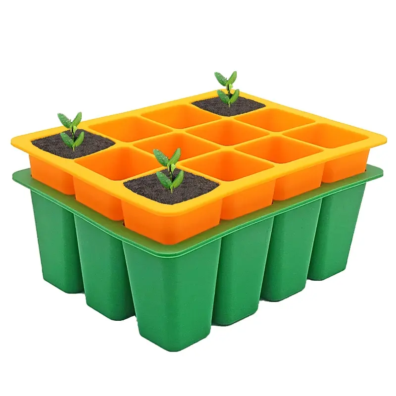 Agriculture Seed Starter Tray Deep Cells Holes Tomato Grow Silicone Plant Growing Trays