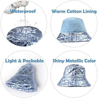 Chapeau Bob Décontracté Unisexe Matelassé Réversible Multicolore Résistant au Vent Chaud et Tendance pour l'Automne et l'Hiver – Vente en Gros