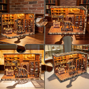 Nouveau Kit de Bricolage 3D en Bois pour Adultes : Mini-Maison de Dinosaures, Modèle de Musée de Dinosaures 2026, Jouet Éducatif - Product Image 2