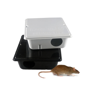Đen Sliver trắng chống ratslive bẫy kim loại rat kiểm soát Pest rodent kim loại Bait trạm - Product Image 2