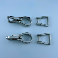 Boucles de ceinture réglables en alliage de zinc plaqué sans nickel pour sacs, vêtements et accessoires en tissu pour hommes