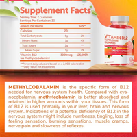 WELLBODY OEM/ODM Marque privée Fourniture en usine de vitamines B12 Gommes pour le soin de la santé du système nerveux Gommes B12