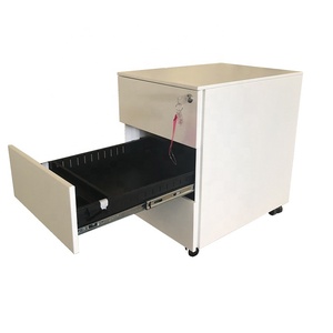 Caisson-mueble de oficina con 3 cajones debajo del <span class=keywords><strong>escritorio</strong></span>, mueble de oficina móvil con pedestal de acero rodante vertical, de metal - Product Image 5