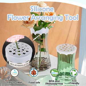 Offre Spéciale Tik Tok : Grille Florale Élastique en Silicone pour Décoration de Vases et Plantation de Jardins avec Outils Essentiels - Product Image 5