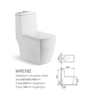 Usine chinoise bon marché, articles sanitaires, outil de fermeture de WC, toilette monobloc avec raccord de chasse d'eau