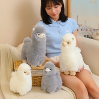Produk Populer Mainan Boneka Plush Kawaii Alpaca Mainan Plush Lembut 25cm 35cm Mainan Plush untuk Anak-anak