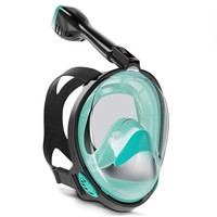 Masque de plongée intégral à quatre couleurs en option, livraison rapide, conception simple S/M L/XL, taille adulte