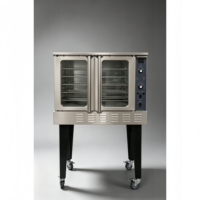 Four à convection commercial, four à air chaud avec porte en verre et roulettes pour boulangerie, pâtisserie, gâteaux, poulet rôti, restaurant