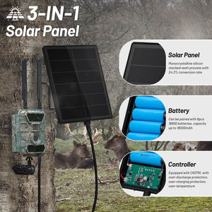 Kits de Sistema de Cargador Solar D5 de 12V con Controlador y Salida de Batería de 12V/1.5A, Impermeable IP67 para Dispositivos IOT - Product Image 3