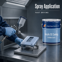 Apprêt acrylique durable ACSA-LB-W à base d'eau à faible durcissement pour composants électroniques intelligents