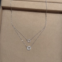 Kalung Liontin Zirkon Lingkaran Dua Lapis Bahan Tembaga, Laris Manis, Perhiasan Wanita Sehari-hari, Grosir