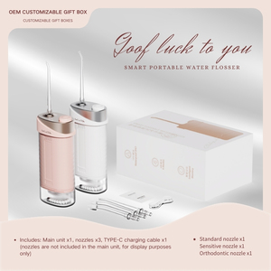 2024 nuevo 200ml impermeable Ipx7 inalámbrico agua Flosser eléctrico <span class=keywords><strong>Dental</strong></span> <span class=keywords><strong>pequeño</strong></span> viaje <span class=keywords><strong>irrigador</strong></span> Oral - Product Image 6