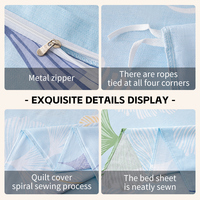 Vente en gros de draps de lit personnalisés en coton 100% - Ensemble de literie 4 pièces - Housse de couette - Taille King Size - Taille Queen Size - Taille Full - Super doux - Luxe