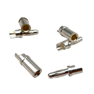 Connecteur banane en cuivre plaqué argent, série de prises à broches conductrices durables pour connexions électriques - Product Image 3