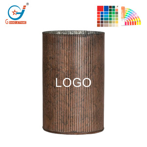 Bán buôn sản phẩm 0.7 gallon kim loại trồng mạ kẽm Chậu Hoa Vườn hiệu ứng rỉ sét với tẩy thiết lập cho vườn nhà - Product Image 4