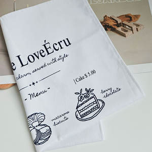Serviette en coton à suspendre pour boulangerie, café, tissu décoratif personnalisé avec votre design - Product Image 2
