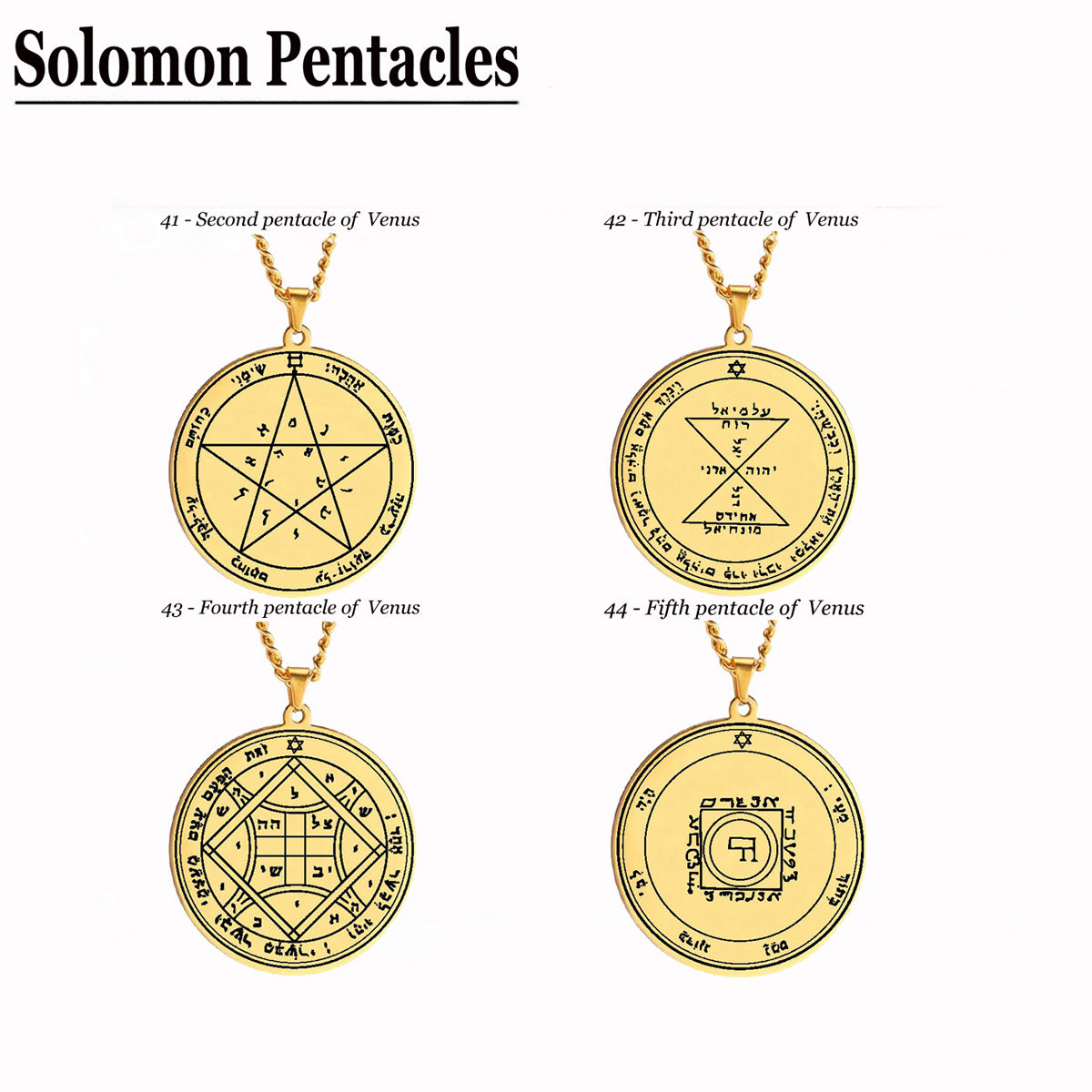 HLSS051-054 킹 솔로몬 실봉 비너스 탈리슬머니 주얼리 펜던트 목걸이