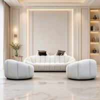 Ensemble de canapés modulaires en velours YUANCHANG avec rembourrage en éponge pour salon d'appartement - Design moderne