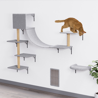 Étagères murales en bois pour chat, hamac pour chat et mobilier mural pour chat, personnalisables par le fabricant, DIY, gain de place