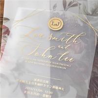 Invitation de mariage en acrylique, impression UV personnalisée, transparente/blanche, 120*180mm, motif panneau publicitaire, tableau d'écriture cadeau, rectangulaire
