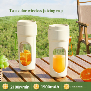 2025 nouveau Usb électrique en acier inoxydable fruits presse-agrumes tasse extracteur mélangeur jus fabricant Machine <span class=keywords><strong>Portable</strong></span> presse-agrumes avec paille - Product Image 3
