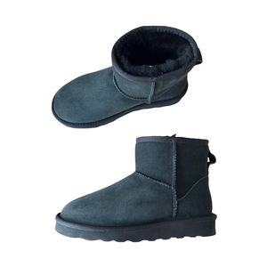 Botas de Invierno 100% Piel de Cordero para Mujer, Botines Cortos, Tallas Grandes, Forro de Piel de Oveja, Personalización de Logotipo de Fábrica - Product Image 3