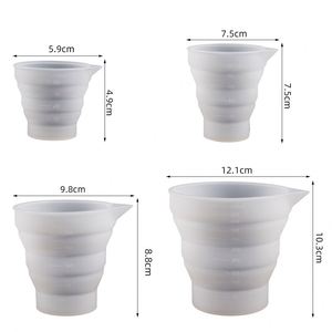 Tazas Medidoras de Silicona Graduadas Personalizadas, Plegables, de 50 ml/100 ml/250 ml/500 ml, para Mezclar Resina Epoxi - Product Image 2