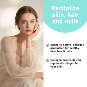 OEM-Verpackung Vegane Rot-Orange-Geschmacksrichtung mit Vitaminen und Mineralien für Nagel- und Haarpflege, Glanz-Kollagen-Peptid-Lösung als Flüssigkeit zum Einnehmen - Product Image 2