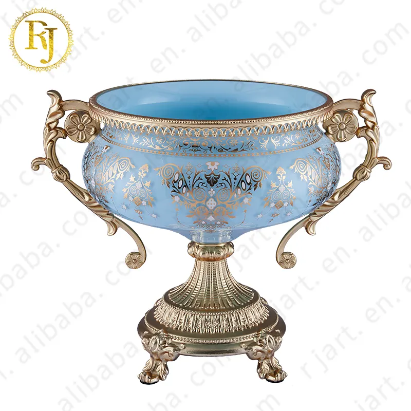 Uzbek Kazak Muslim Skidki Footed Glass Bowl Idishlar Chinni Posuda Big Glass Bowl Fruit Plate
