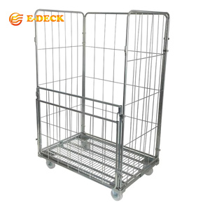 <span class=keywords><strong>Chariot</strong></span> jumbo à quatre côtés <span class=keywords><strong>de</strong></span> cage <span class=keywords><strong>de</strong></span> petit pain <span class=keywords><strong>de</strong></span> <span class=keywords><strong>transport</strong></span> pour le mouvement <span class=keywords><strong>de</strong></span> vêtement - Product Image 5