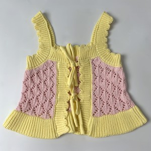 100% Katoenen Baby Gebreide Truien Comfortabel Zacht Hol Breien Vest Voor Kinderen Dagelijks Gebruik Voor Lente-En Zomerseizoenen - Product Image 2
