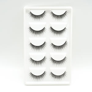ขายส่งขนตาปลอม 3 มิติ คุณภาพสูง 5 คู่ รับทำโลโก้ ขนตาปลอมธรรมชาติ ทำมือ แบบเต็มแถบ - Product Image 2