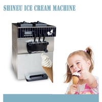 Machine à crème glacée commerciale Shineu Embraco R404A Machine à crème glacée Vente chaude Machine à crème glacée molle