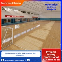 Parquet en bois dur de bouleau naturel, résistant à l'usure, pour salle de sport, studio de danse, arène, volley-ball, badminton, intérieur