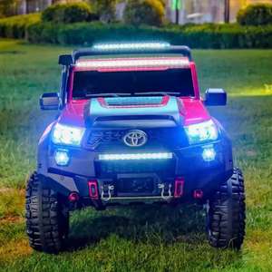 Miglior regalo per bambini 143cm per auto elettrica con telecomando ATV a batteria con sedili in pelle e musica per bambini - Product Image 5