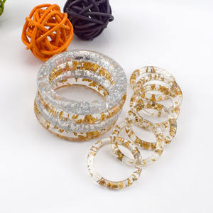 Meetee BF340 Transparent Or Bouton Rond En Résine BRICOLAGE Acrylique <span class=keywords><strong>O</strong></span> Anneau Boucles Pour Poignée De Sac Chaussure Boucle Accessoire De Bijoux - Product Image 5