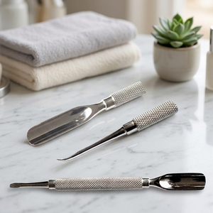 ASAP Herramienta Profesional Sostenible de Acero Inoxidable Reutilizable de Doble Punta en Forma de V para Empujar y Remover Cutículas para Uñas Limpias - Product Image 2