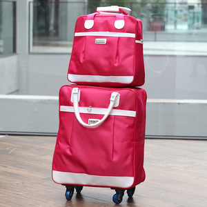 Fabbrica fatta 2 pezzi di Nylon impermeabile borsa da viaggio con ruote personalizzata per la vendita di borse da viaggio Trolley da viaggio per la vendita a basso prezzo - Product Image 3