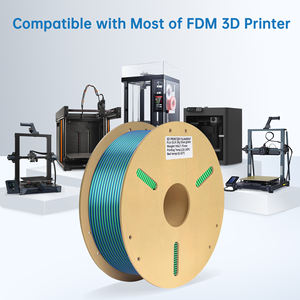 Filament d'impression 3D 1 kg 1,75 mm, tiges en plastique, longueur 330 m, poids net 1 kg, haute qualité, couleur bleu-vert, filament PLA SILK - Product Image 5