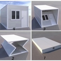 Casa Contenedor Cuadrada Moderna, Plegable, Ecológica y Transpirable de Instalación Rápida, con 1 Año de Garantía para Múltiples Usos