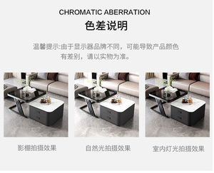 Table basse carrée moderne <span class=keywords><strong>en</strong></span> marbre minimaliste verre créatif pour petits appartements maison salons meuble <span class=keywords><strong>TV</strong></span> - Product Image 6