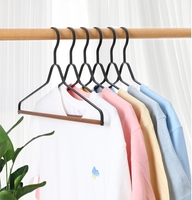 Cintres de luxe en métal pour vêtements, | Accessoires pour manteaux en métal robuste, plats, en métal mat, pantalons en bois