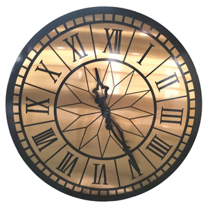 Tùy chỉnh-kích thước Kiến trúc đồng hồ Analog mặt duy nhất kim loại thiết kế tháp đồng hồ thời gian đồng bộ với ánh sáng ban đêm - Product Image 2