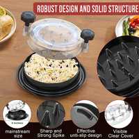 Alat Pencacah Ayam Pencacah Daging Alas Anti-Selip Kuat Pegangan Ergonomis Daging Ayam Daging Babi Daging Sapi Plastik Transparan Bebas BPA